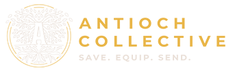 Antioch Collective logo – Save. Equip. Send.